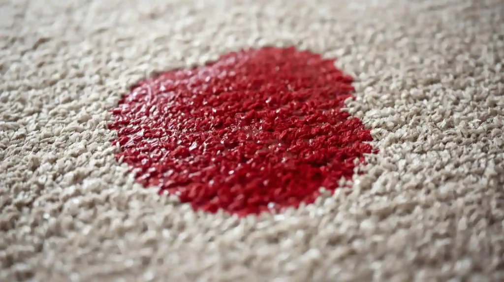 Red Stains Out of Carpets