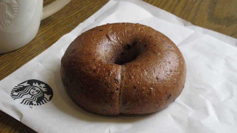 blueberry protein bagels close up food blueberry protein bagels close up food